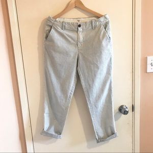 Gap chino girlfriend stripe pants